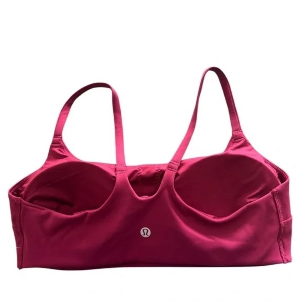 Lululemon Wunder Train Strappy Racer Bra *Light Support, C/D Cup Magenta - Picture 8 of 9